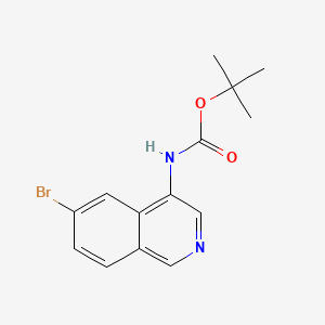 molecular formula C14H15BrN2O2 B12506776 Tert-butyl (6-bromoisoquinolin-4-YL)carbamate 