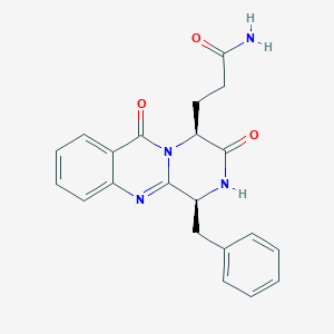 molecular formula C21H20N4O3 B1250679 Verrucine A 