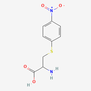 molecular formula C9H10N2O4S B12506798 2-Amino-3-[(4-nitrophenyl)sulfanyl]propanoic acid CAS No. 5449-06-9