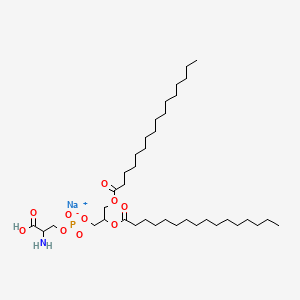 molecular formula C38H73NNaO10P B12506846 Sodium 2-amino-3-{[2,3-bis(hexadecanoyloxy)propyl phosphonato]oxy}propanoic acid 