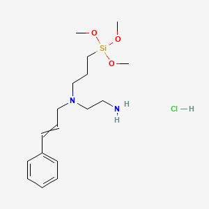 molecular formula C17H31ClN2O3Si B12506897 (2-aminoethyl)[(2E)-3-phenylprop-2-en-1-yl][3-(trimethoxysilyl)propyl]amine hydrochloride 