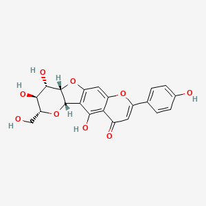 molecular formula C21H18O9 B1250691 Chafuroside A 