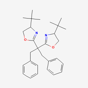molecular formula C29H38N2O2 B12506917 2,2'-(1-Benzyl-2-phenylethylidene)bis((4S)-4-tert-butyl-4,5-dihydro-2-oxazole) 