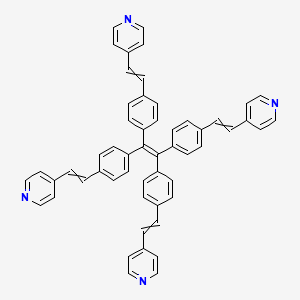 molecular formula C54H40N4 B12506940 Tetrakis(4-pyridylvinylphenyl)ethylene 