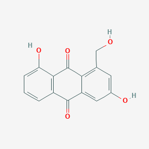 molecular formula C15H10O5 B1250695 1,6-Dihydroxy-8-hydroxymethyl-anthraquinone 
