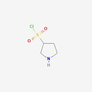 molecular formula C4H8ClNO2S B12506986 Pyrrolidine-3-sulfonyl chloride 