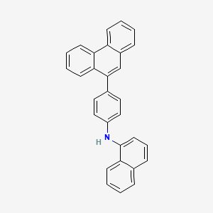 molecular formula C30H21N B12507027 N-(4-(Phenanthren-9-yl)phenyl)naphthalen-1-amine 