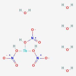molecular formula H13N3O14Tb B12507053 Bis(nitrooxy)terbio nitrate pentahydrate 