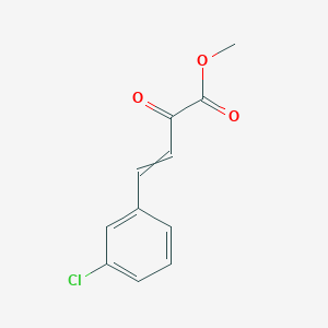 molecular formula C11H9ClO3 B12507082 Methyl 4-(3-chlorophenyl)-2-oxobut-3-enoate CAS No. 105507-59-3