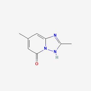 molecular formula C8H9N3O B12507130 2,7-Dimethyl-[1,2,4]triazolo[1,5-a]pyridin-5(1H)-one 