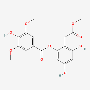 molecular formula C18H18O9 B1250717 vaccihein A 