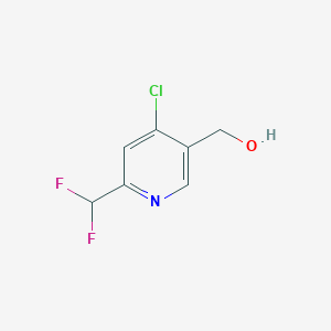 molecular formula C7H6ClF2NO B12507203 (4-Chloro-6-(difluoromethyl)pyridin-3-yl)methanol 