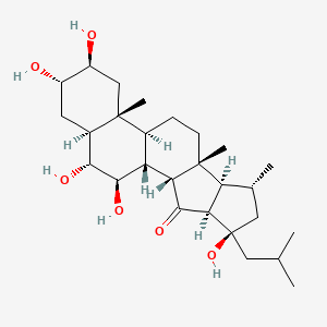 (1R,2R,4S,5R,7R,8S,9R,12S,13R,15S,16S,18S,19R,20R)-5,15,16,19,20-pentahydroxy-7,9,13-trimethyl-5-(2-methylpropyl)pentacyclo[10.8.0.02,9.04,8.013,18]icosan-3-one