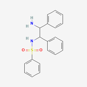 molecular formula C20H20N2O2S B12507268 N-(2-amino-1,2-diphenylethyl)benzenesulfonamide 