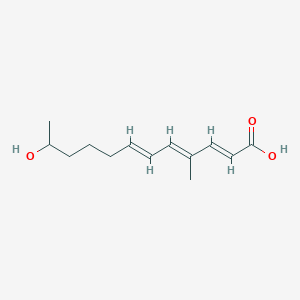 11-hydroxy-4-methyl-2E,4E,6E-dodecatrienoic acid