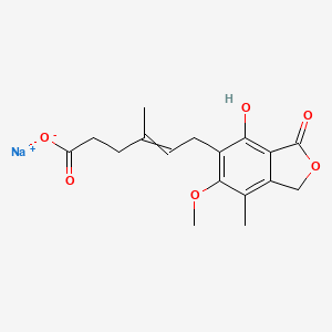 molecular formula C17H19NaO6 B12507287 Mycophenolate (sodium) 