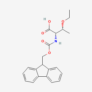 molecular formula C21H23NO5 B12507294 (2S,3R)-3-ethoxy-2-{[(9H-fluoren-9-ylmethoxy)carbonyl]amino}butanoic acid 
