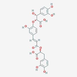 (2R,3R)-2-[4-[(E)-3-[(1R)-1-carboxy-2-(3,4-dihydroxyphenyl)ethoxy]-3-oxoprop-1-enyl]-2-hydroxyphenoxy]-3-(3,4-dihydroxyphenyl)-3-hydroxypropanoic acid