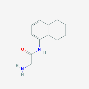 molecular formula C12H16N2O B12507349 N-(5,6,7,8-tetrahydronaphthalen-1-yl)glycinamide 
