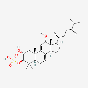 [(2R,3R,5R,10S,12S,13R,14S,17R)-2-hydroxy-12-methoxy-4,4,10,13-tetramethyl-17-[(2R)-6-methyl-5-methylideneheptan-2-yl]-1,2,3,5,6,12,14,15,16,17-decahydrocyclopenta[a]phenanthren-3-yl] hydrogen sulfate