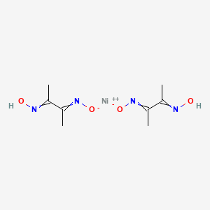 molecular formula C8H14N4NiO4 B12507356 Nickel(2+) bis{[(3-nitrosobut-2-en-2-yl)amino]oxidanide} CAS No. 46755-15-1