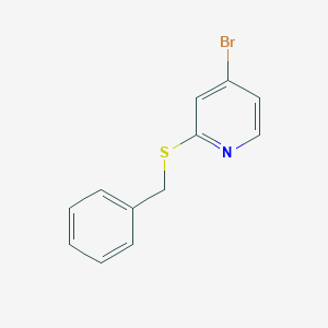molecular formula C12H10BrNS B12507362 2-(Benzylthio)-4-bromopyridine 