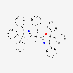 molecular formula C51H42N2O2 B12507384 (4R,4''R)-2,2''-(1-Phenylpropane-2,2-diyl)bis(4,5,5-triphenyl-4,5-dihydrooxazole) 