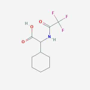 molecular formula C10H14F3NO3 B12507385 2-Cyclohexyl-2-(2,2,2-trifluoroacetamido)acetic acid 