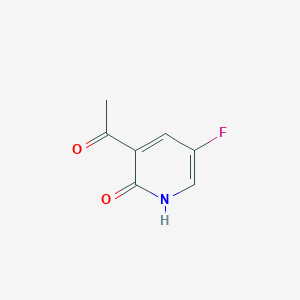 molecular formula C7H6FNO2 B12507451 3-Acetyl-5-fluoropyridin-2(1H)-one 