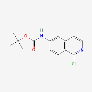 molecular formula C14H15ClN2O2 B12507468 Tert-butyl (1-chloroisoquinolin-6-YL)carbamate 