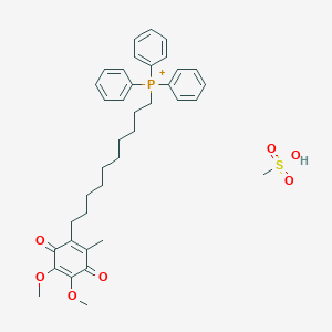 molecular formula C38H48O7PS+ B12507474 Methanesulfonic acid; mitoquinone cation 