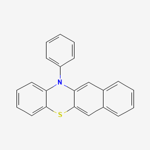 molecular formula C22H15NS B12507563 12-Phenyl-12h-benzo[b]phenothiazine 