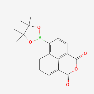 molecular formula C18H17BO5 B12507569 6-(4,4,5,5-Tetramethyl-1,3,2-dioxaborolan-2-yl)benzo[de]isochromene-1,3-dione 