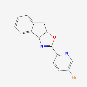 molecular formula C15H11BrN2O B12507600 2-(5-Bromopyridin-2-yl)-3a,8a-dihydro-8H-indeno[1,2-d]oxazole 