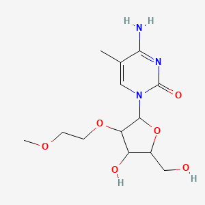 molecular formula C13H21N3O6 B12507620 4-amino-1-[4-hydroxy-5-(hydroxymethyl)-3-(2-methoxyethoxy)oxolan-2-yl]-5-methylpyrimidin-2-one 
