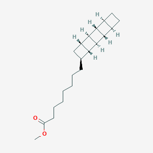 molecular formula C21H32O2 B1250765 Methyl 8-(pentacyclo[6.4.0.0(2,7).0(3,6).0(9,12)]dodec-4-yl)octanoate 