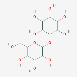 molecular formula C12H22O11 B12507666 6-[3,4,5-Trihydroxy-6-(hydroxymethyl)oxan-2-yl]oxycyclohexane-1,2,3,4,5-pentol CAS No. 4539-73-5