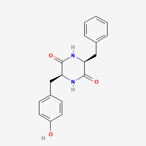 molecular formula C18H18N2O3 B1250768 cyclo(L-tyrosyl-L-phenylalanyl) 