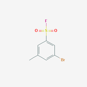 molecular formula C7H6BrFO2S B12507717 3-Bromo-5-methylbenzene-1-sulfonyl fluoride 