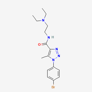 molecular formula C16H22BrN5O B12507747 1-(4-bromophenyl)-N-[2-(diethylamino)ethyl]-5-methyl-1H-1,2,3-triazole-4-carboxamide 