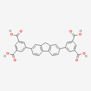 molecular formula C29H18O8 B12507769 5,5'-(9H-Fluorene-2,7-diyl)diisophthalic acid 