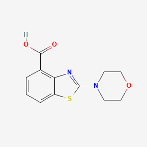 molecular formula C12H12N2O3S B12507808 2-Morpholinobenzo[d]thiazole-4-carboxylic acid 