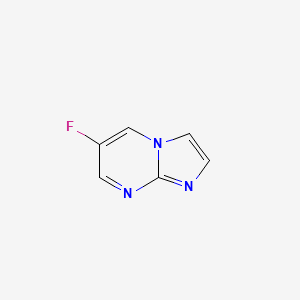 molecular formula C6H4FN3 B12507810 6-Fluoroimidazo[1,2-a]pyrimidine 