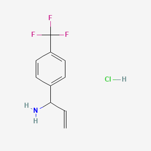 molecular formula C10H11ClF3N B12507829 (R)-1-(4-(Trifluoromethyl)phenyl)prop-2-en-1-amine hydrochloride 