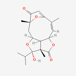 (1S,3R,7Z,9R,12S,13R,15S)-13-hydroxy-3,7,12-trimethyl-13-propan-2-yl-10,14,16-trioxatetracyclo[7.5.1.13,6.012,15]hexadeca-5,7-diene-4,11-dione