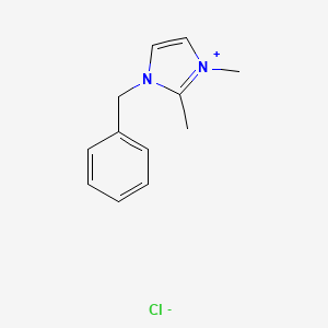 molecular formula C12H15ClN2 B12507883 3-Benzyl-1,2-dimethyl-1H-imidazol-3-ium chloride 