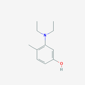 molecular formula C11H17NO B12507900 3-(Diethylamino)-4-methylphenol 