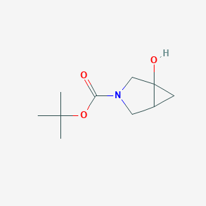 molecular formula C10H17NO3 B12507901 Tert-butyl 1-hydroxy-3-azabicyclo[3.1.0]hexane-3-carboxylate 