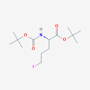 molecular formula C14H26INO4 B12507902 tert-butyl (2S)-2-[(tert-butoxycarbonyl)amino]-5-iodopentanoate 