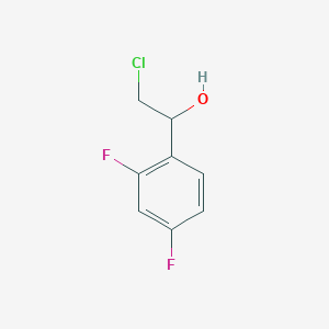 molecular formula C8H7ClF2O B12507919 2-Chloro-1-(2,4-difluorophenyl)ethan-1-ol CAS No. 51336-96-0